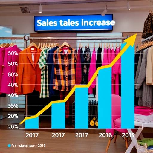 Grafico che mostra l'aumento delle vendite per Abbigliamento di Tendenza Srl