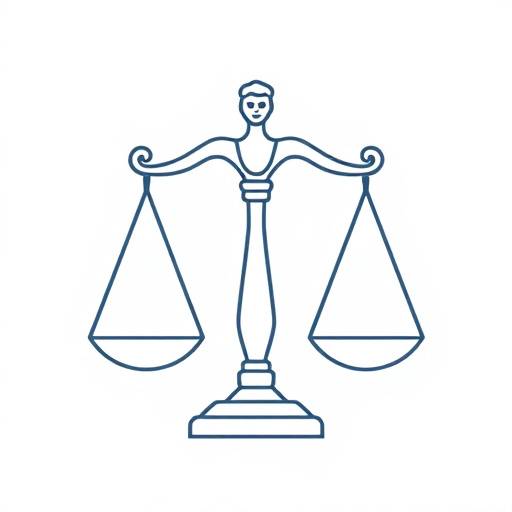 Icona di una bilancia della giustizia, simbolo del diritto e della legge