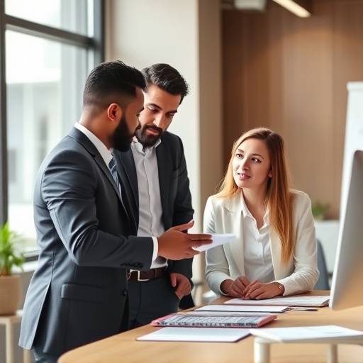 Immagine di un team che lavora ad una strategia aziendale