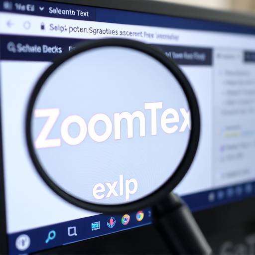 Screenshot di ZoomText, un software di ingrandimento dello schermo